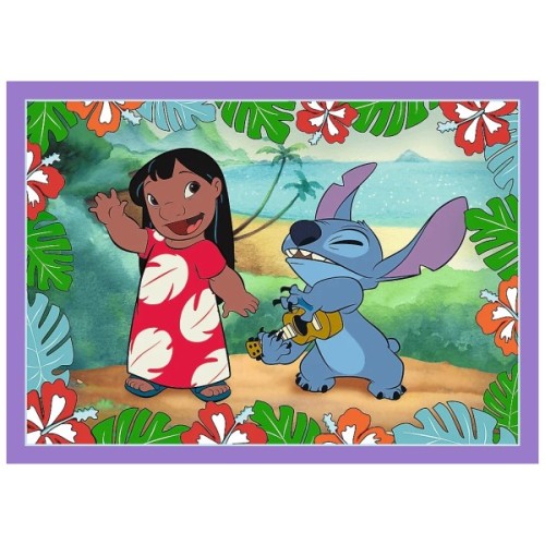Пазл Trefl Lilo&Stitch Шалений день4 in 1 (35, 48, 54, 70) елемента (5900511346336)