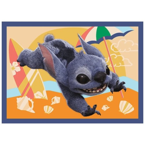 Пазл Trefl Disney Stitch The Movie Відпустка на Гаваях 4 в 1 (35, 48, 54, 70) (5900511346664)