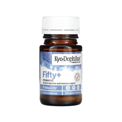 Вітамінно-мінеральний комплекс Kyolic Пробіотик, 6 млрд КУО, Kyo-Dophilus, Fifty+Probiotic, 6 Billion CFU, 30 вегет (WAK62043)