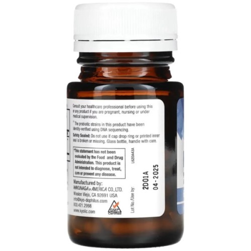 Вітамінно-мінеральний комплекс Kyolic Пробіотик, 6 млрд КУО, Kyo-Dophilus, Fifty+Probiotic, 6 Billion CFU, 30 вегет (WAK62043)
