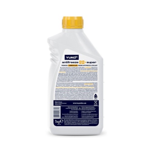 Антифриз Yuko -40 Super G12+ жовтий .1л (4823110403747)