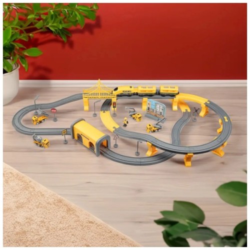Залізниця Otamanko Мандрівний Експрес електрична залізниця 92 деталей, жовтий (AU6881AB)