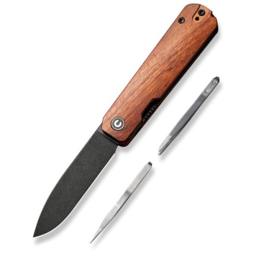 Ніж Civivi Sendy, Guibourtia Wood, Darkwash (C21004A-2)
