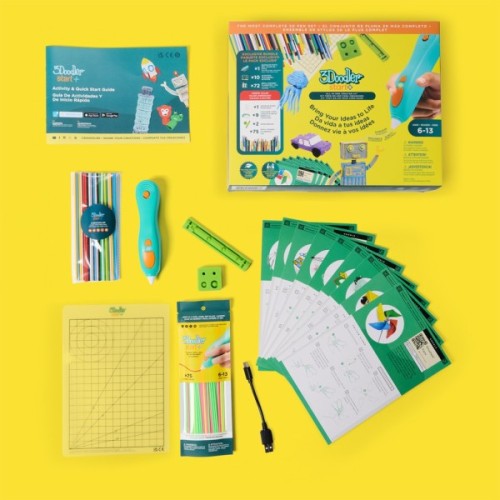 3D - ручка 3Doodler Start Plus для дитячої творчості - Мегакреатив (147 стрижнів, 9 шаблонів) (3DS2B-011)