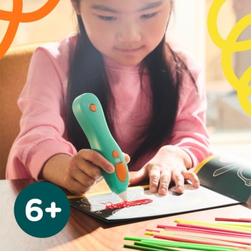 3D - ручка 3Doodler Start Plus для дитячої творчості - Мегакреатив (147 стрижнів, 9 шаблонів) (3DS2B-011)