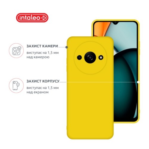 Чохол до мобільного телефона Intaleo Silicone Xiaomi Redmi A3 Yellow (1283126600937)