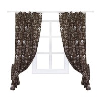 Штора Прованс комплект Breakfast Brown 136x170 см 2 шт (11137)