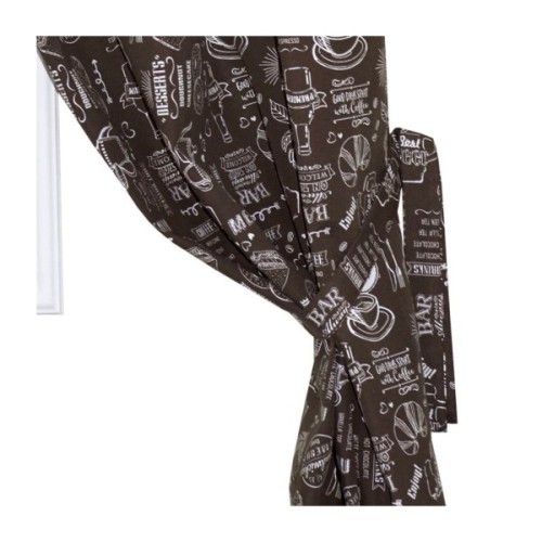 Штора Прованс комплект Breakfast Brown 136x170 см 2 шт (11137)