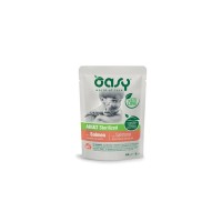 Вологий корм для кішок OASY Adult Sterilized з лососем 85 г (8053017343808)