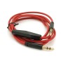 Кабель мультимедійний 3.5mm M to 3.5mm M 1.0m + microphone red Voltronic (ZDL-AUXcM/1.0m)