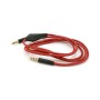 Кабель мультимедійний 3.5mm M to 3.5mm M 1.0m + microphone red Voltronic (ZDL-AUXcM/1.0m)