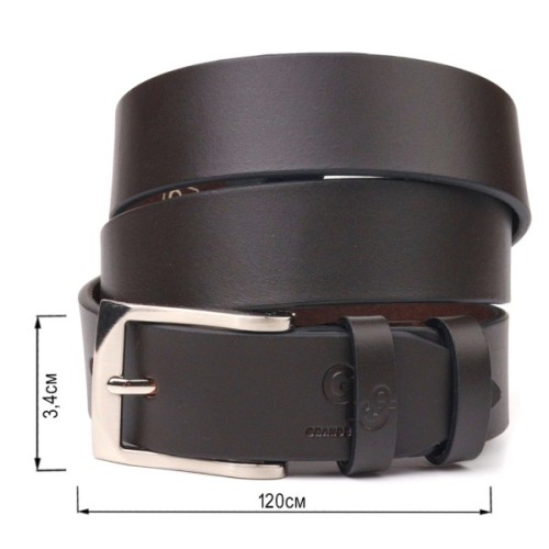 Ремінь Grande Pelle Брючний з натуральної шкіри Коричневий (21449)