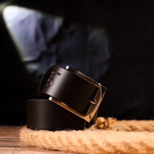 Ремінь Grande Pelle Брючний з натуральної шкіри Коричневий (21449)