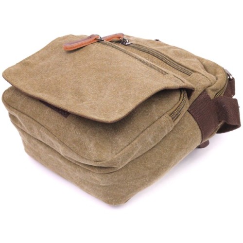 Сумка Vintage Тканинна з щільного текстилю Оливкова (21227)