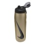 Пляшка для води Nike Refuel Bottle Locking Lid 32 OZ золотистий, чорний 946 мл N.100.7670.728.32 (887791745279)