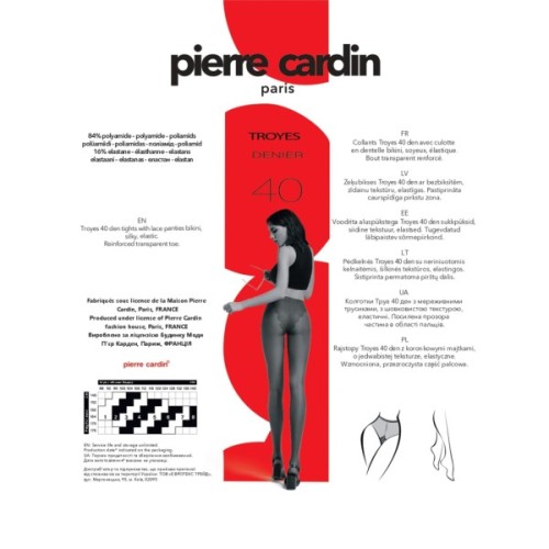 Колготи Pierre Cardin Troyes 40 Den Nero - 3 (8300205005056)