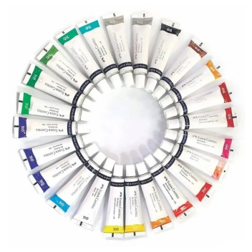 Олійні фарби Faber-Castell Creative Studio 24 кольора, 24 туб х 9 мл (379524) (32070)