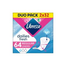 Щоденні прокладки Libresse Dailies Protect Regular Liners 64 шт. (7322540082210)