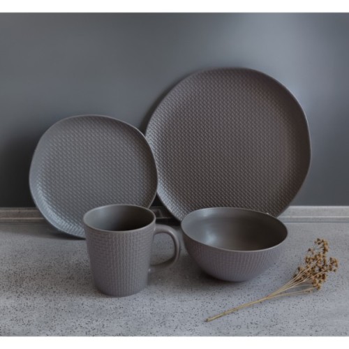 Тарілка Vittora Gray Texture десертна 205мм (VT-P-1205GT)