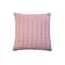 Наволочка Прованс декоративна в'язана Коси рожева 45х45 (028636)