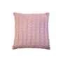 Наволочка Прованс декоративна в'язана Коси рожева 45х45 (028636)