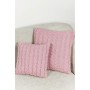 Наволочка Прованс декоративна в'язана Коси рожева 45х45 (028636)
