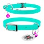 Нашийник для тварин WAUDOG Glamour з QR паспортом Д 22-30 см ментоловий (324813)