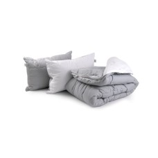 Ковдра Руно Grey White + 2 подушки 50х70, 200 х 220 (925.52_Grey White)