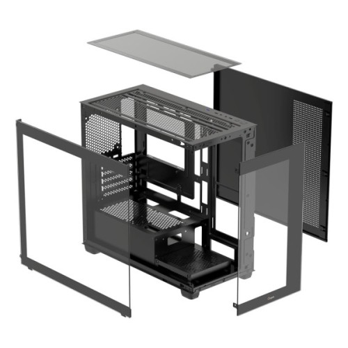 Корпус для ПК OCYPUS GAMMA C52 BK (GAMMA-C52-BKD000XX-GL)