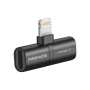 Перехідник Lightning M to 2xLightning F Audiо + Charge Promate (ihinge-lt.black)