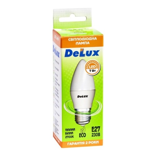 Лампочка Delux BL37B 7Вт 2700K 220В E27 (90004071)