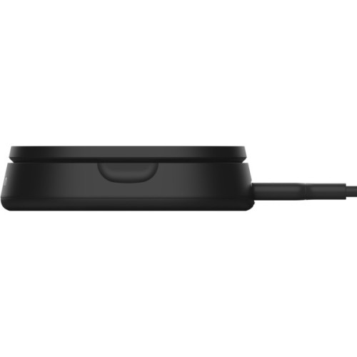Зарядний пристрій Belkin 15W Magnetic Stand Qi2 20W adapter USB-C black (WIA008VFBK)
