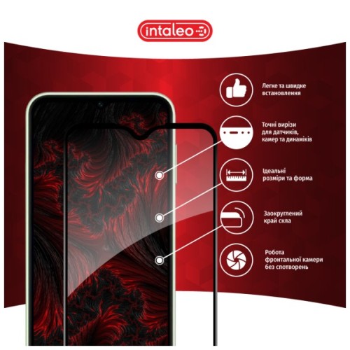 Скло захисне Intaleo Full Glue Samsung A15 Black (1283126583063)