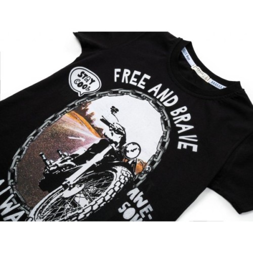 Набір дитячого одягу Breeze з мотоциклом (15772-128B-black)