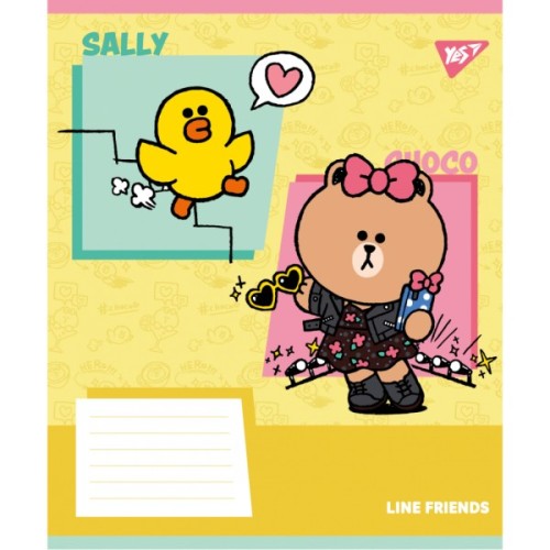 Зошит Yes Line Friends Funny А5 18 аркушів лінія (767642)