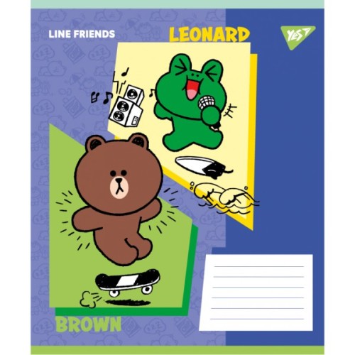 Зошит Yes Line Friends Funny А5 18 аркушів лінія (767642)