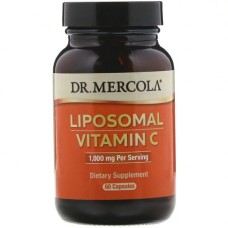 Вітамін Dr. Mercola Вітамін C в ліпосоми, 1000 мг, Liposomal Vitamin C, 60 капсу (MCL-01499)