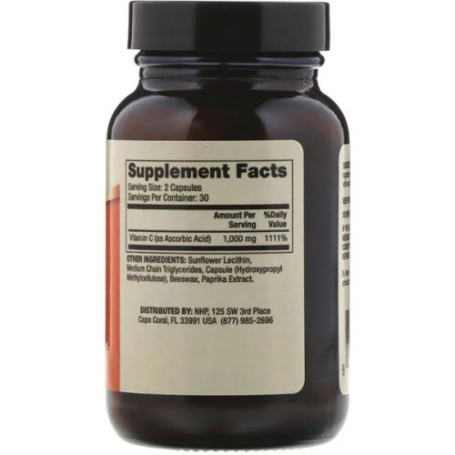 Вітамін Dr. Mercola Вітамін C в ліпосоми, 1000 мг, Liposomal Vitamin C, 60 капсу (MCL-01499)