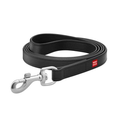 Повідець для собак WAUDOG Design S-M Ш 18 мм Д 122 см чорний (37931)