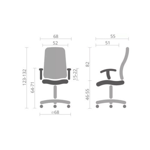 Крісло ігрове Аклас Герць RL Чорний (Чорний оксамит) (00160347)