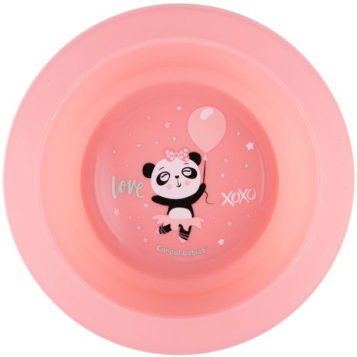 Набір дитячого посуду Canpol babies Exotic Animals Рожевий 2 шт. (56/523_pin)