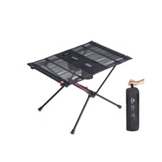 Туристичний стіл Naturehike полегшений NH19Z027-Z сітка/ алюміній чорний (6927595736777)