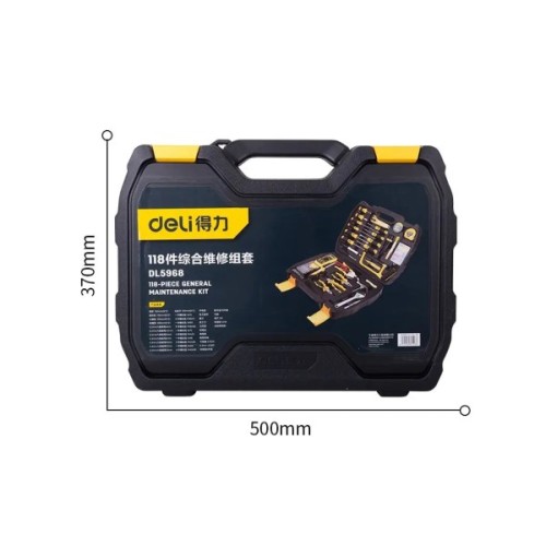 Набір інструментів Deli для ремонту телекомунікаційних мереж, 118 шт. (DL5968)