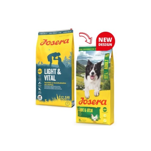 Сухий корм для собак Josera Light & Vital Adult All Sizes 12.5 кг (4032254786092)