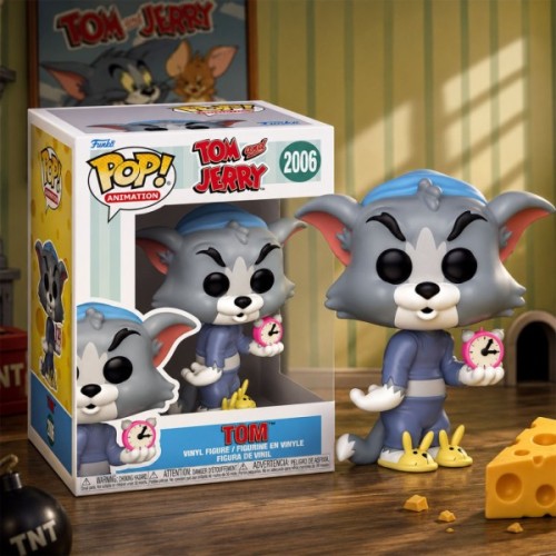 Фігурка Funko Pop серії Том і Джеррі S4 - Том з будильником (86282)