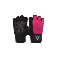 Рукавички для фітнесу RDX W1 Half Pink Plus M (WGA-W1HP-M+) Рукавички для фітнесу RDX W1 Half Pink Plus M (WGA-W1HP-M+)