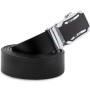 Ремінь Vintage Чоловічий з чорною вставкою на пряжці Чорний (20255)