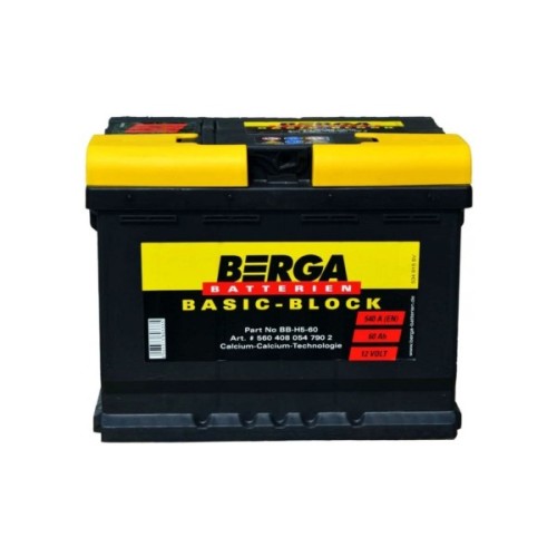 Акумулятор автомобільний Berga Blue Dynamic 60Аh без нижн. бурта (4003373803465)