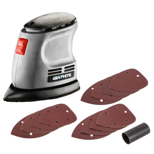 Шліфувальна машина Graphite вібраційна Delta 105W, 140х140х97, 24000кол/хв (59G335)