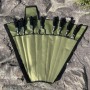 Шампур Metalzavod Набір Ліра 6/1/1 чорна ручка в зеленому чохлі (N6-1-1-SHMP-LIRA-12-BL)